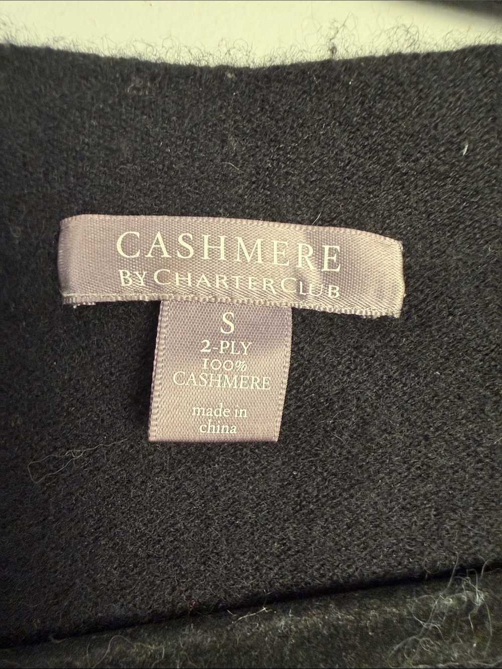 Charter Club 100% Cashmere Cardigan size small charcoal - Picture 2 of 8